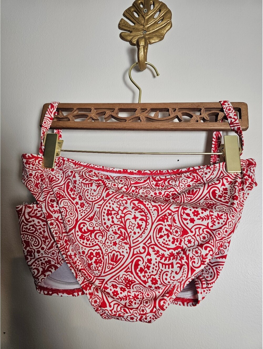 Boden Swim Red & White Womens Size 12 Bikini 2-Piece - Picture 2 of 8